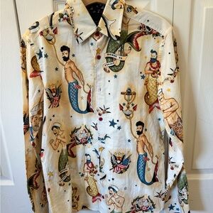 Merman Small Button Down